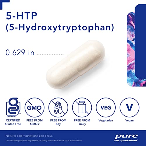 Pure Encapsulations 5-HTP 50 mg | 5-Hydroxytryptophan Supplement for Brain, Sleep, Eating Behavior, and Serotonin Support* | 60 Capsules