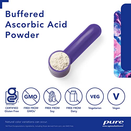 Pure Encapsulations Buffered Ascorbic Acid Powder | Vitamin C Supplement for Sensitive Individuals | 8 Ounces