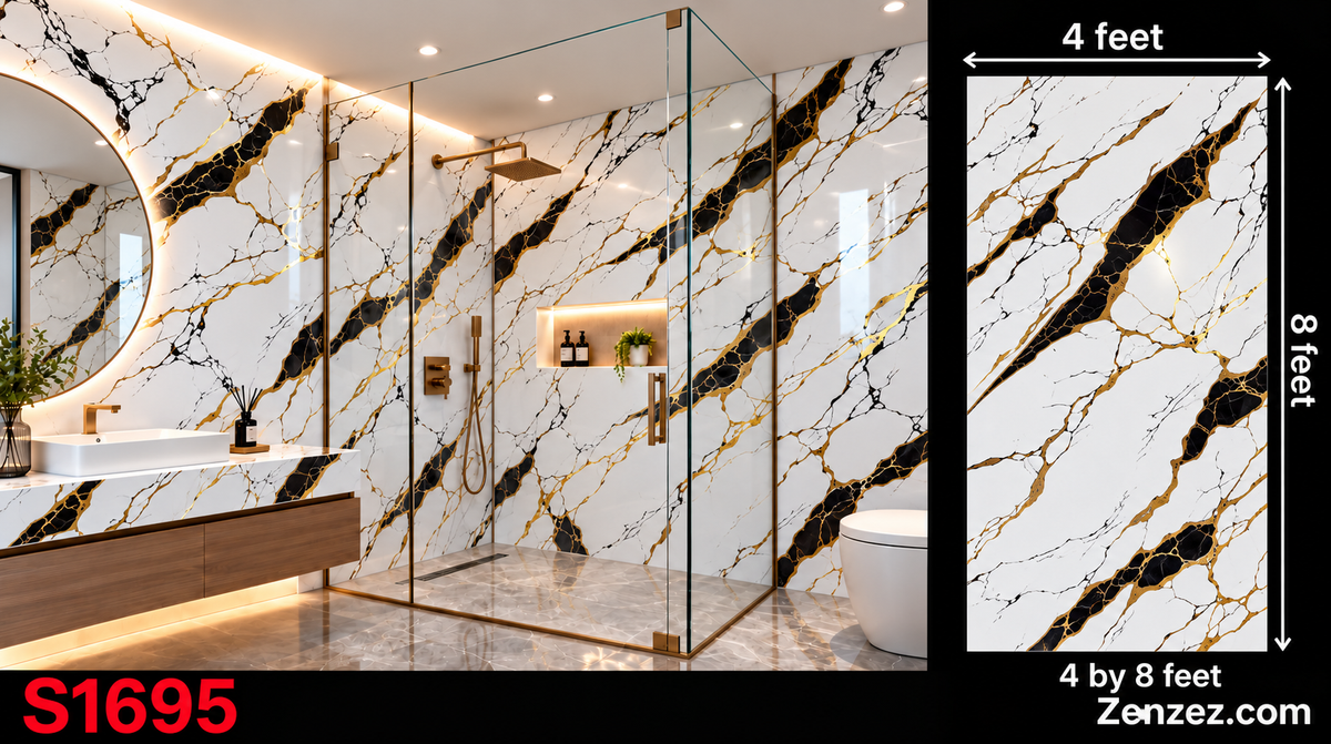 MARBLE PANEL PVC 4X8 FEET S1695