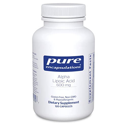 Pure Encapsulations Alpha Lipoic Acid 600 mg - ALA Supplement for Liver Support, Antioxidants, Nerve Health, Cardiovascular Health & Carbohydrate Support - Premium Alpha Lipoic Acid - 120 Capsules