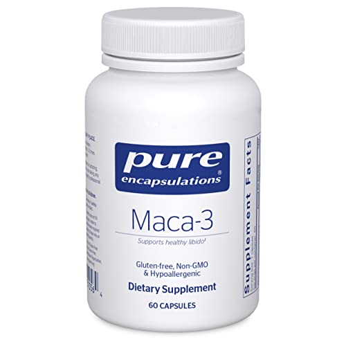 Pure Encapsulations Maca-3 | Hypoallergenic Supplement Promotes Healthy Libido and Reproductive System Function | 60 Capsules