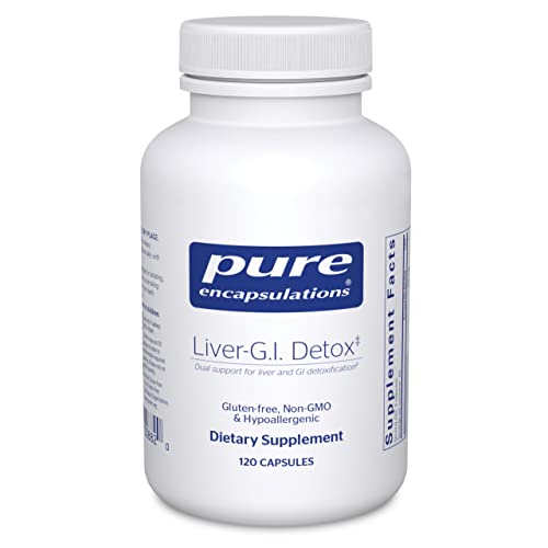 Pure Encapsulations Liver-G.I. Detox - Liver Cleanser & GI Detox* - with Alpha Lipoic Acid & Curcumin Extract - Gluten Free & Non-GMO - 120 Capsules