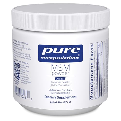 Pure Encapsulations MSM Powder | Hypoallergenic Supplement Supports Joint, Immune, and Respiratory Health | 8 Ounces