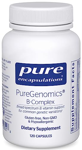 Pure Encapsulations PureGenomics B-Complex - Broad Spectrum B Vitamin Support for Genetic Expression, Cellular Function, Hormone Production & Energy Metabolism* - with Vitamin B12 & B6-120 Capsules