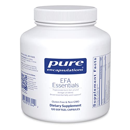 Pure Encapsulations EFA Essentials | Triglyceride-Form Fish Oil and Borage Oil Blend | 120 Softgel Capsules