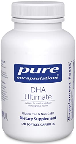 Pure Encapsulations DHA Ultimate | Eco-Friendly Supercritical CO2 Extracted DHA Fish Oil Concentrate | 120 Softgel Capsules