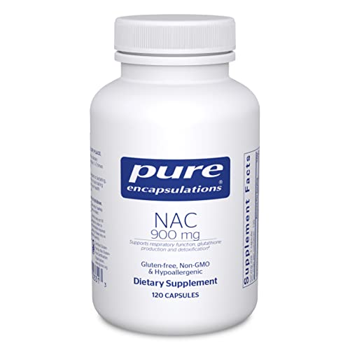 Pure Encapsulations NAC 900 mg - N-Acetyl Cysteine Amino Acid Supplement for Lung & Immune Support, Liver & Antioxidants* - 120 Capsules