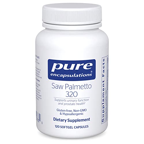 Pure Encapsulations Saw Palmetto 320 - Fatty Acids & Other Essential Nutrients to Support Metabolism & Urinary Function - with Saw Palmetto Extract - 120 Softgel Capsules