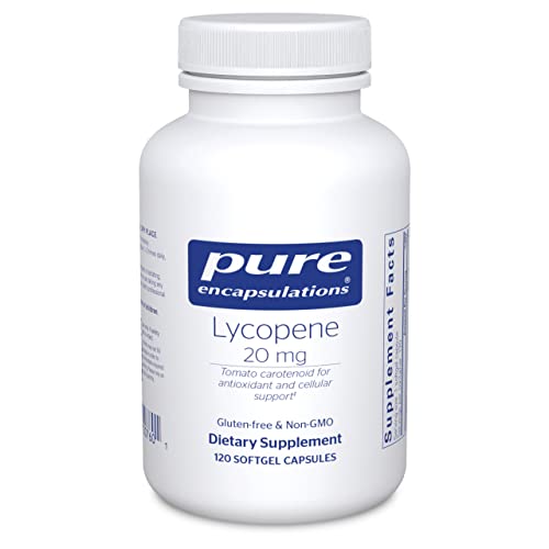 Pure Encapsulations Lycopene 20 mg | Dietary Supplement for Cellular and Macular Support | 120 Softgel Capsules