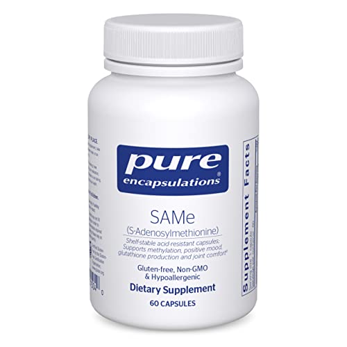 Pure Encapsulations SAMe S-Adenosylmethionine 180's - Supports Joint Health & Glutathione Production* - Gluten Free & Non-GMO - 60 Capsules