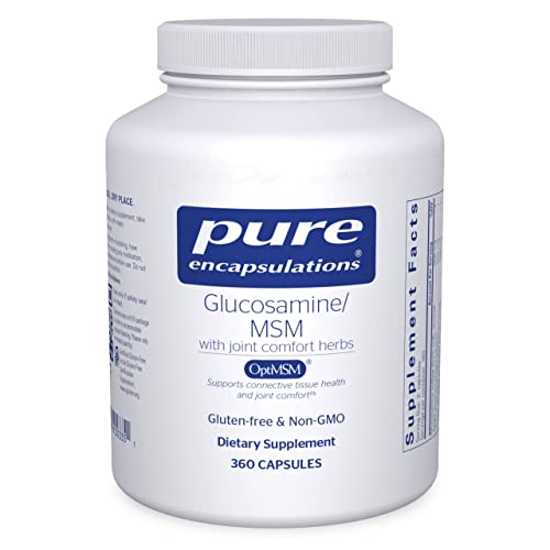 Pure Encapsulations Glucosamine MSM | Supplement for Joint Support, Mobility, Comfort, Cartilage Health, and Connective Tissue* | 360 Capsules