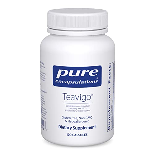 Pure Encapsulations Teavigo | Hypoallergenic Supplement with Caffeine-Free Green Tea Extract to Provide Antioxidant and Cellular Support* | 120 Capsules