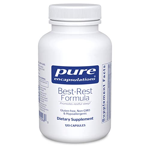 Pure Encapsulations Best-Rest Formula - Supports Restful Sleep - for Relaxation - Restful Sleep Supplement - Non-GMO & Vegan - 120 Capsules