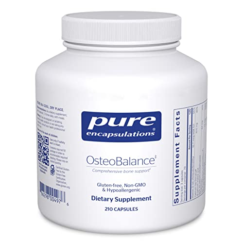 Pure Encapsulations OsteoBalance | Hypoallergenic Supplement to Promote Calcium Absorption and Enhance Healthy Bone Mineralization* | 210 Capsules