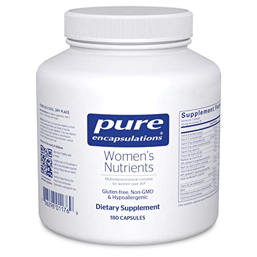 Pure Encapsulations Women's Nutrients - Multivitamínico para mujeres mayores de 40 años para favorecer la salud del tracto urinario, la salud de las células mamarias y la integridad ocular* - con vitamina C, vitamina E y vitamina A - 180 cápsulas