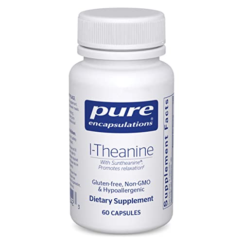 Pure Encapsulations L-Theanine - Amino Acid Supplement to Support Relaxation, Stress & Nervous System - 60 Capsules