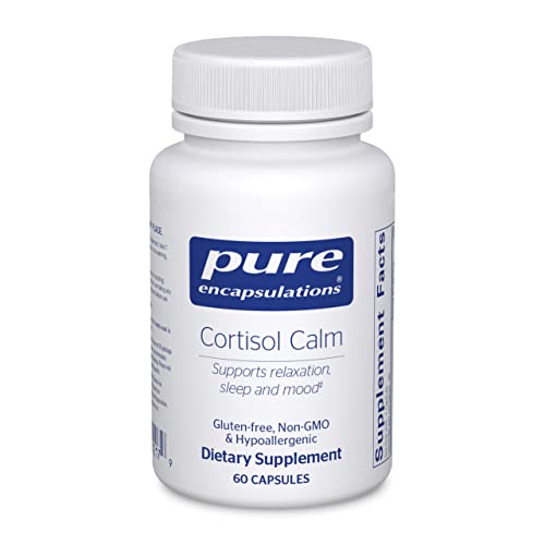 Pure Encapsulations Cortisol Calm - Supports Cortisol Health & Relaxation - Contains Ashwagandha & L-Theanine - Restful Sleep - 60 Capsules