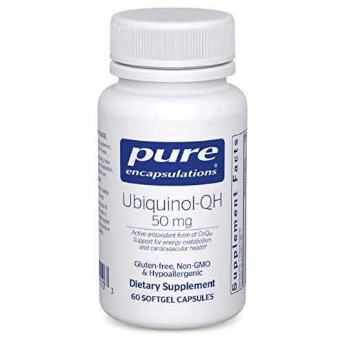 Pure Encapsulations Ubiquinol-QH 50 mg | Active Form of CoQ10 to Support Immune Health, Cellular Energy, and Cardiovascular Health* | 60 Softgel Capsules