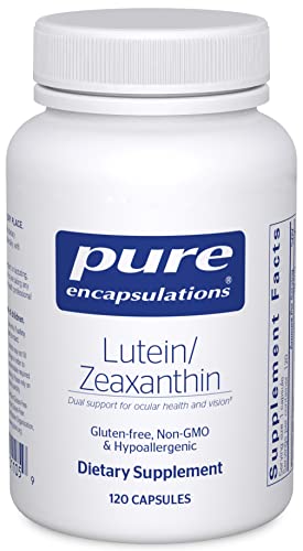 Pure Encapsulations Lutein & Zeaxanthin - Supports Overall Vision* - Maintains Macular Pigment & Eye Health* - Antioxidant Support* - Vegan-Friendly & Non-GMO - 120 Capsules