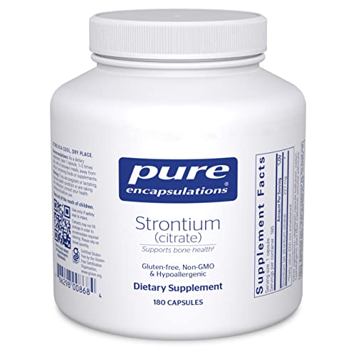 Pure Encapsulations Strontium (Citrate) | Hypoallergenic Dietary Supplement to Support Healthy Bones* | 180 Capsules