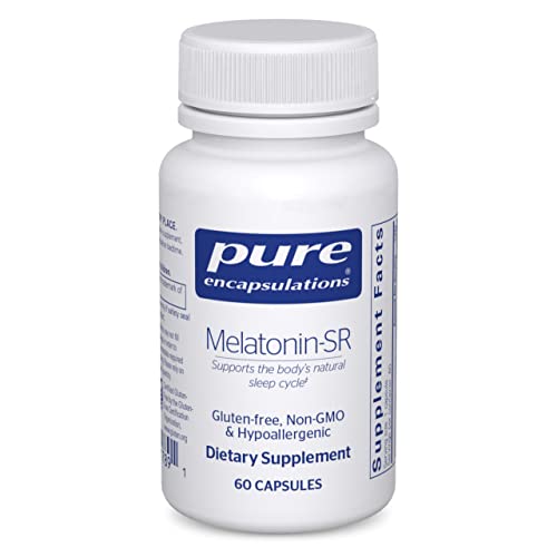 Pure Encapsulations Melatonin-SR - Extended Release Melatonin - Supports Restful Sleep* - Sleep Supplement - Gluten Free & Vegan - 60 Capsules