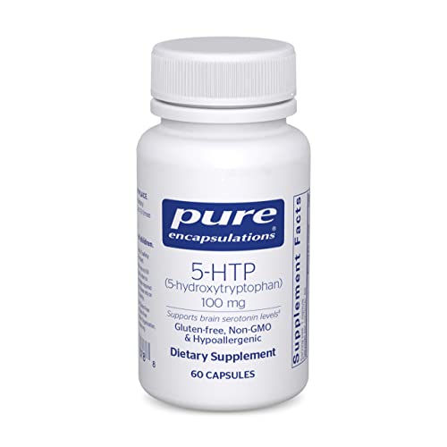 Pure Encapsulations 5-HTP 100 mg - Brain Health, Sleep Regulation & Appetite Support* - 5-Hydroxytryptophan - Gluten Free & Non-GMO - 60 Capsules