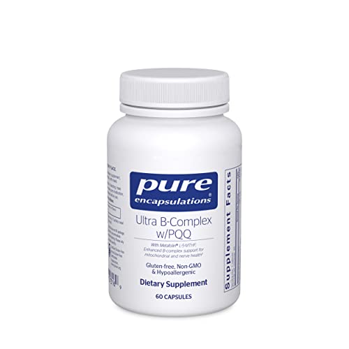 Pure Encapsulations Ultra B-Complex with PQQ | Vitamin B Supplement to Support Nerves, Cells, Methylation, and Mitochondrial Health* | 60 Capsules