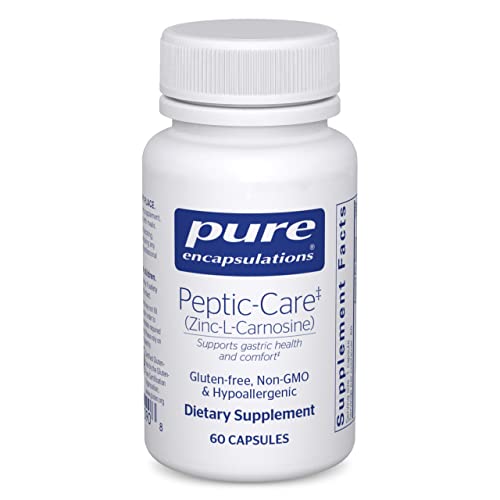 Pure Encapsulations Peptic-Care - Zinc-L-Carnosine - Gut Health & Antioxidant Supplement - Supports Gastric Health* - Vegan & Gluten-Free - 60 Capsules