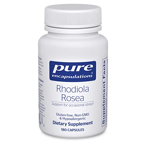 Pure Encapsulations Rhodiola Rosea - for Occasional Stress, Endurance & Fatigue Relief* - with Adaptogens - Gluten Free & Vegan - 180 Capsules