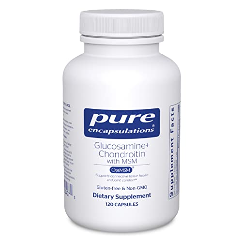 Pure Encapsulations Glucosamine Chondroitin with MSM - Supports Joint Health & Normal Cartilage Formation* - Maintains Enzyme Activity - Gluten-Free & Non-GMO - 120 Capsules