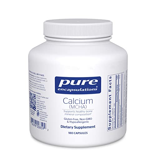 Pure Encapsulations Calcium MCHA | Hypoallergenic Supplement to Support Bones* | 180 Capsules