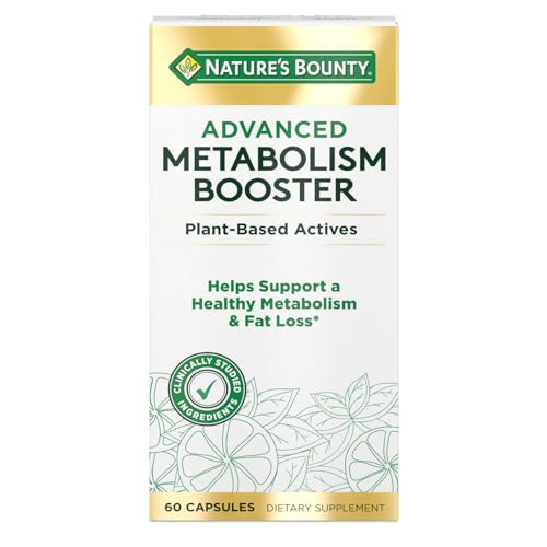 Nature's Bounty Advanced Metabolism Booster, Helps Support Healthy Metabolism & Fat Loss, 60 Capsules