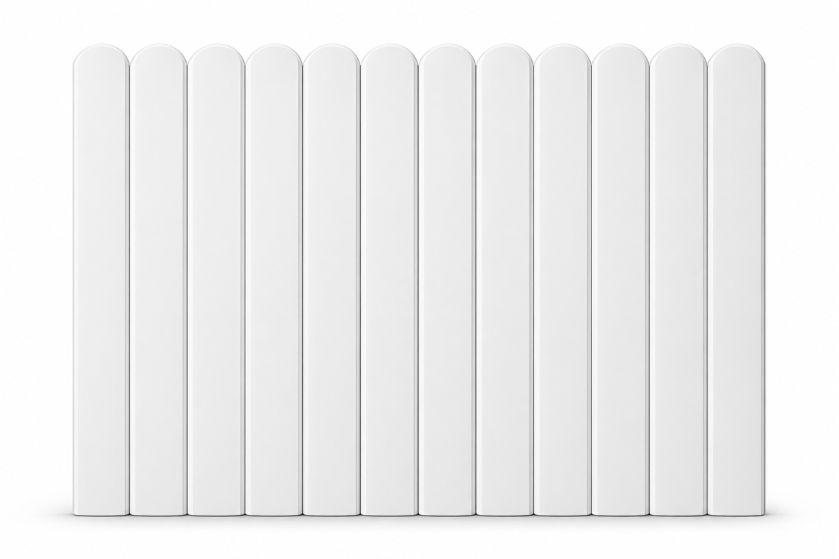 Metal Fence panel 6 inch x 6 feet White Color
