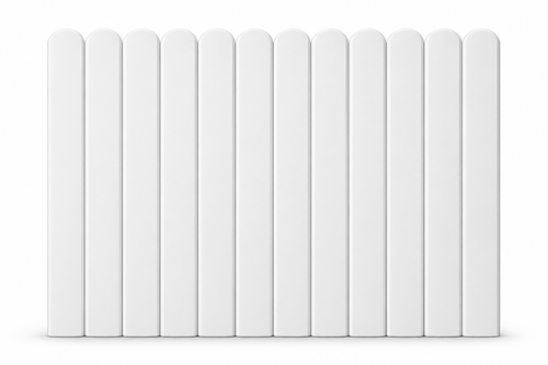 Metal Fence panel 6 inch x 6 feet White Color