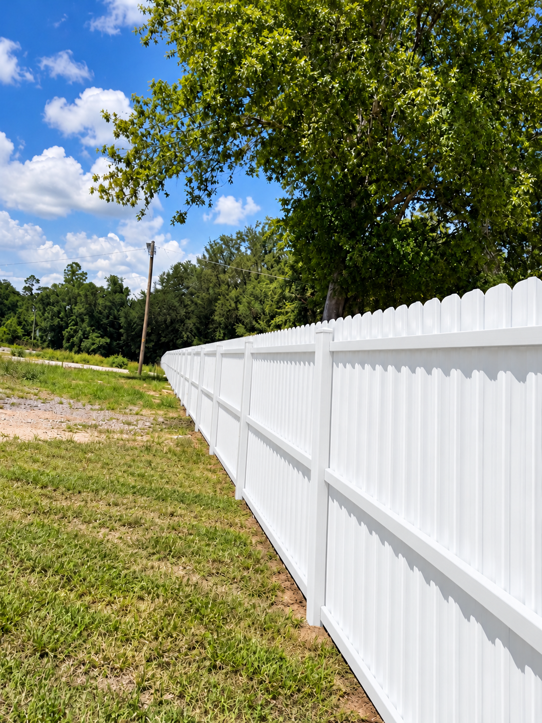Metal Fence panel 6 inch x 6 feet White Color
