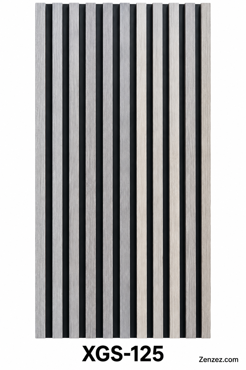 WALL PVC PANEL SLAT 6X114 INCHES = 6 INCHES X 9.5 FEET INTERIOR USE MODEL XGS-125