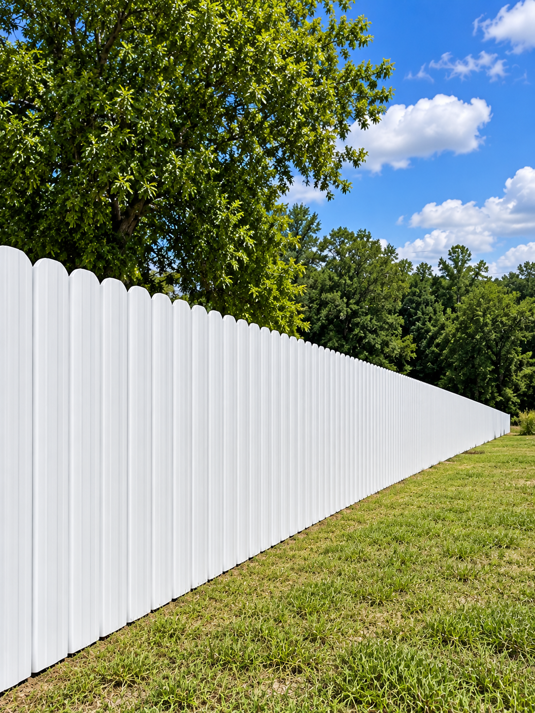 Metal Fence panel 6 inch x 6 feet White Color