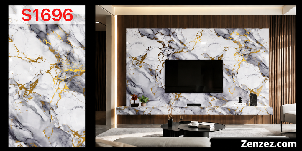 MARBLE PANEL PVC 4X8 FEET S1696
