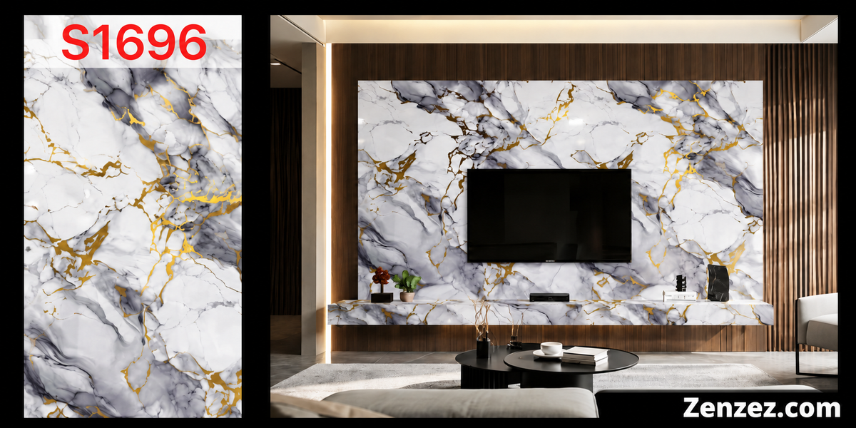 MARBLE PANEL PVC 4X8 FEET S1696