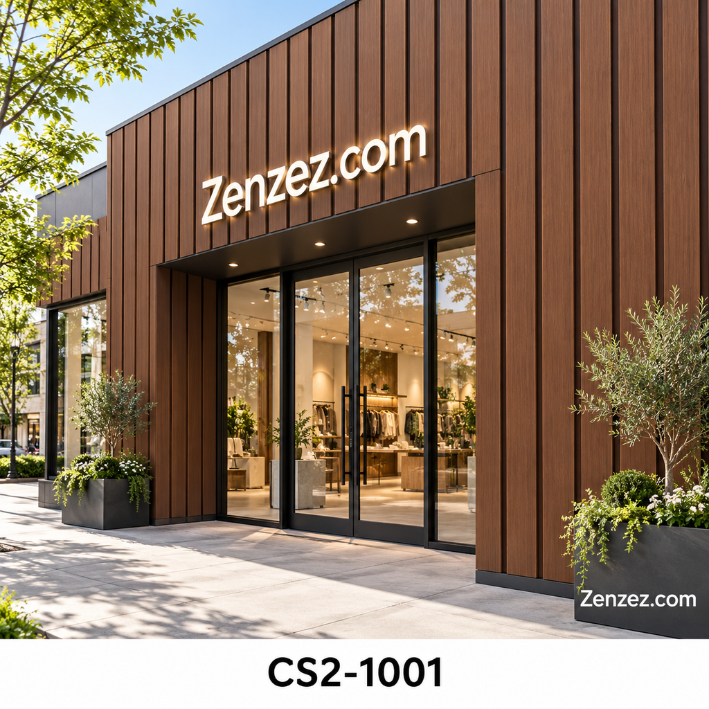 WALL PVC PANEL SLAT (SIDING) 6X114 INCHES = 6 INCHES X 9.5 FEET EXTERIOR USE MODEL CS2-1001