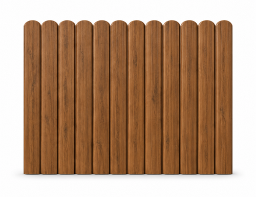 Metal Fence panel 6 inch x 6 feet Brown Color