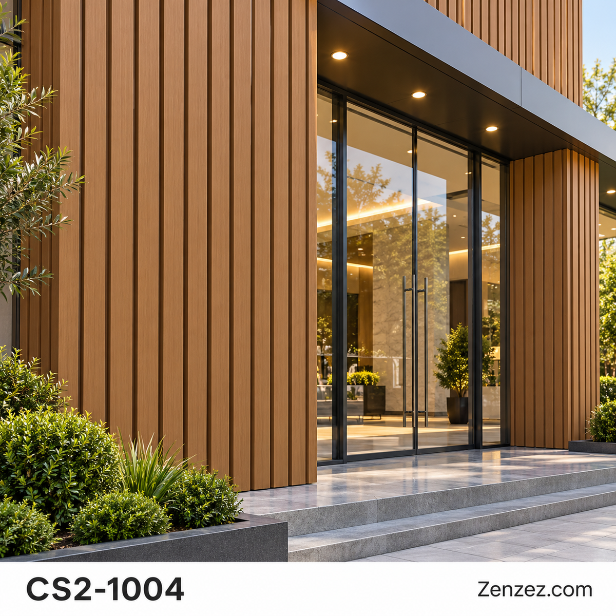 WALL PVC PANEL SLAT (SIDING) 6X114 INCHES = 6 INCHES X 9.5 FEET EXTERIOR USE MODEL CS2-1004