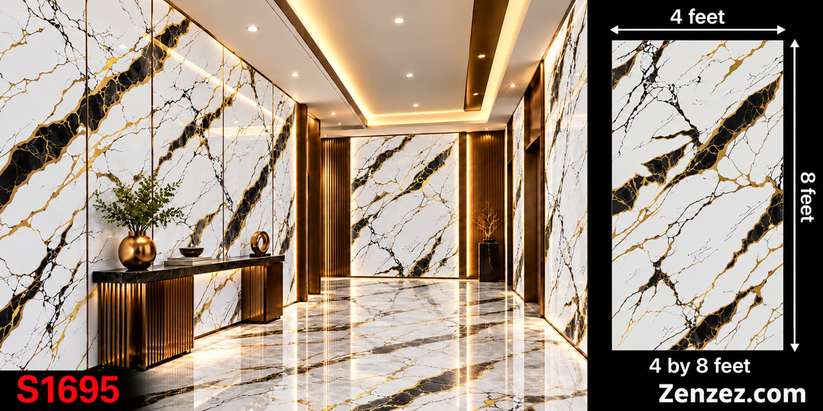 MARBLE PANEL PVC 4X8 FEET S1695