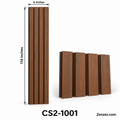 WALL PVC PANEL SLAT (SIDING) 6X114 INCHES = 6 INCHES X 9.5 FEET EXTERIOR USE MODEL CS2-1001