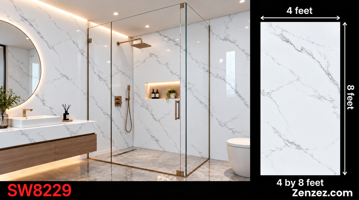 MARBLE PANEL PVC 4X8 FEET SW8229