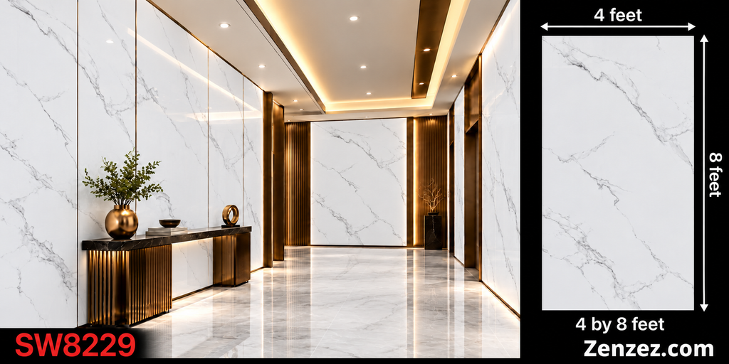 MARBLE PANEL PVC 4X8 FEET SW8229