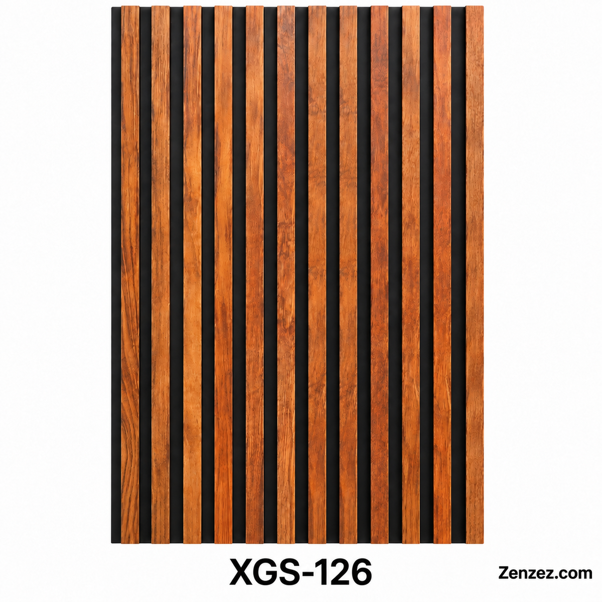WALL PVC PANEL SLAT 6X114 INCHES = 6 INCHES X 9.5 FEET INTERIOR USE MODEL XGS-126