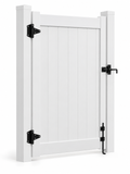 PVC FENCE GATE 3, 4 or 5 feet wide X 6 One side pole included,High with locks