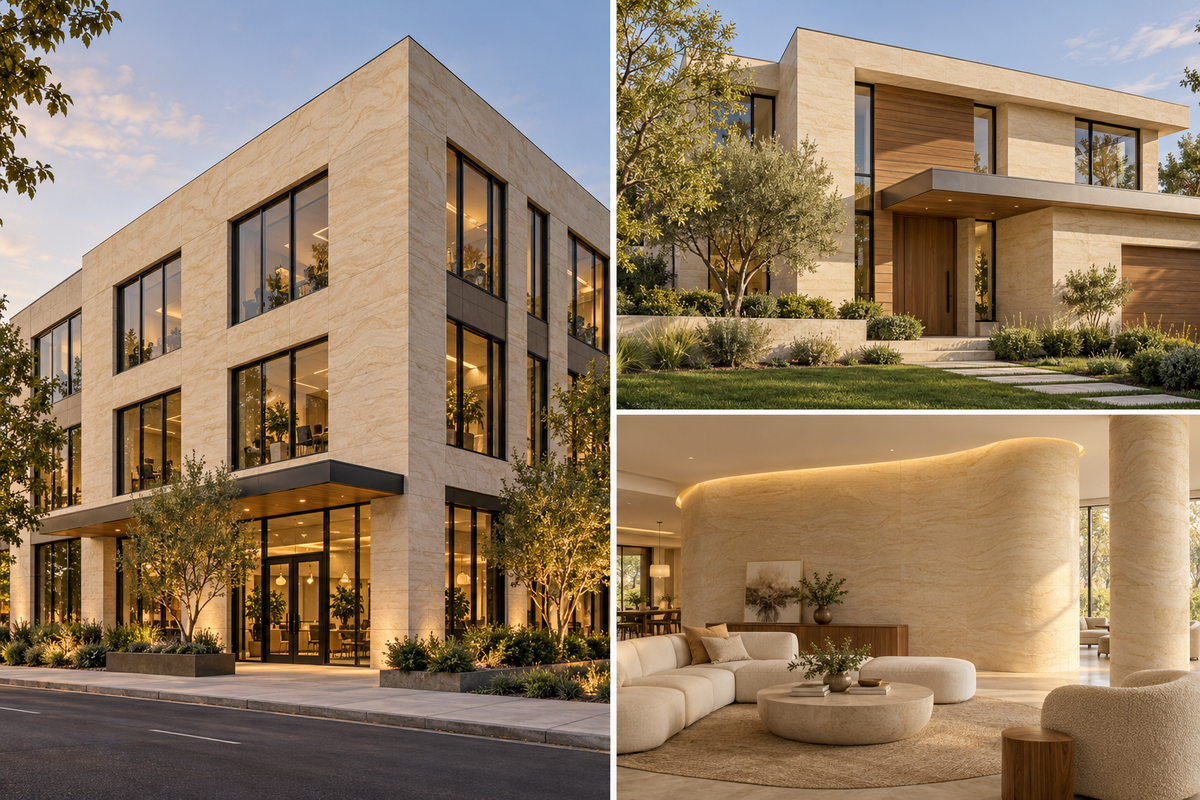 Flexible stone panels